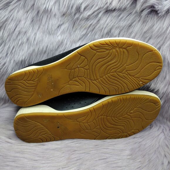 Dansko Orli Nappa Leather Perforated Sneakers Womens Size 40 US 10-10.5 Black - Picture 8 of 8